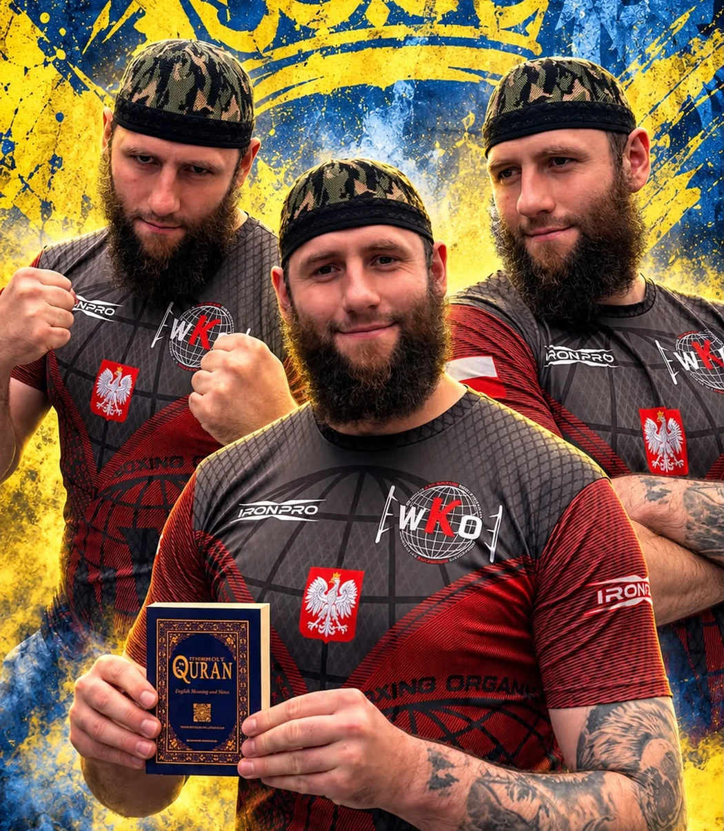 Abdullah pictured in Polish Blizzard combat training kit